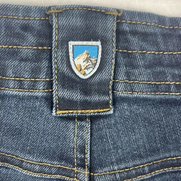 Kuhl Legendary Straight Jeans Hiking Outdoor Born in the Mountains Blue Size 4S - Picture 11 of 14